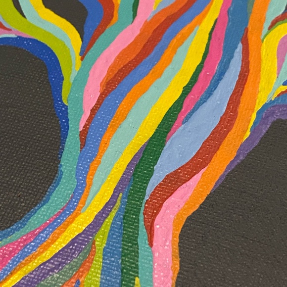 Tree of Life Painting - Hand Painted By Myself - Rainbow Tree 8x10 Inch Panel - Picture 10 of 12